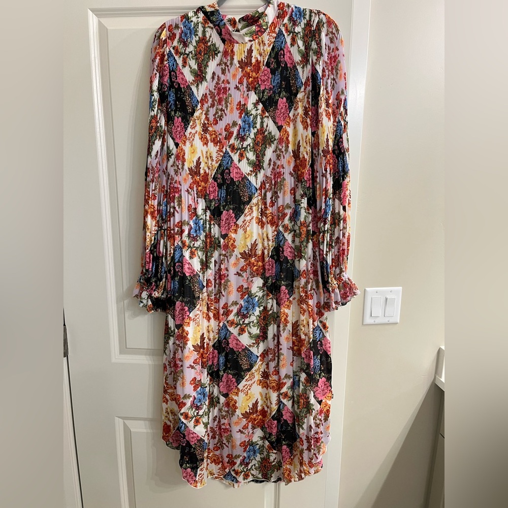 Anthropologie patchwork dress, size L